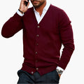 R&B | Cardigan Klassisch Elegant - Business & Freizeit Strickjacke mit V-Ausschnitt
