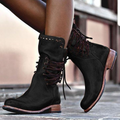 R&B | Stiefeletten Damen Schwarz Wasserdicht