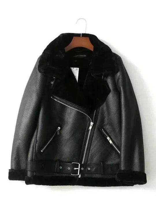 R&B | Street Fashion Motorradpelz Wintermantel