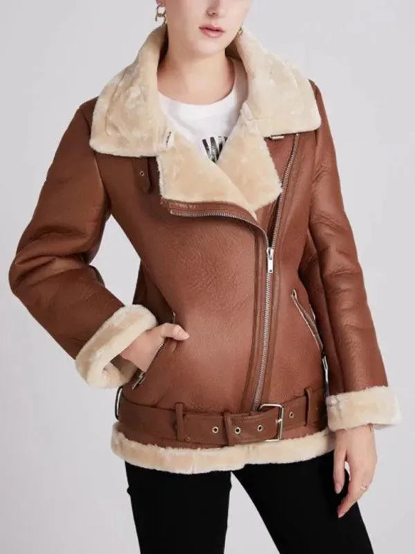 R&B | Street Fashion Motorradpelz Wintermantel