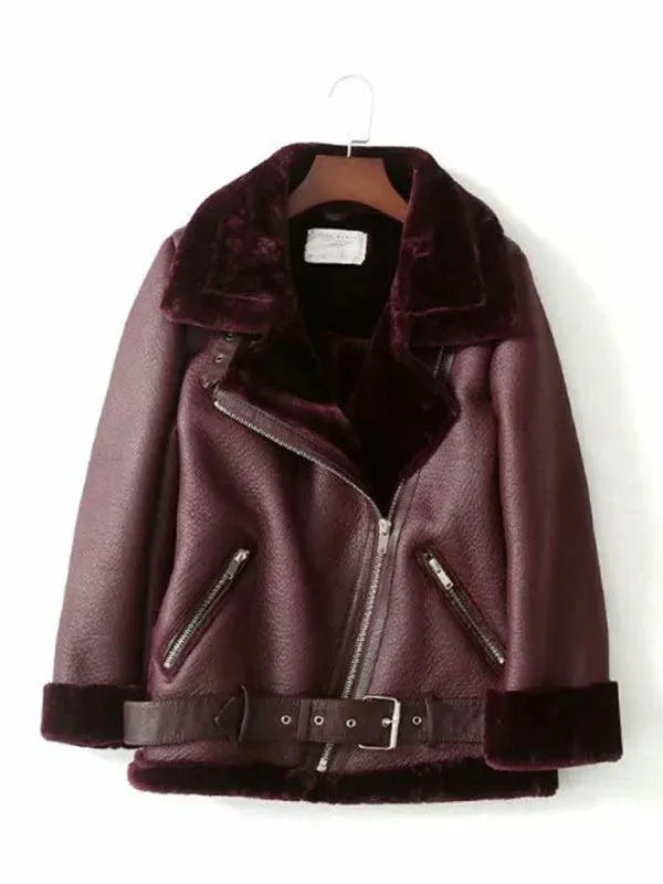 R&B | Street Fashion Motorradpelz Wintermantel