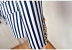 R&B | Gestreifter Blazer Damen - Lässig - Gestreift-Pinstripe