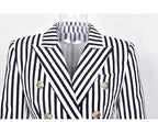 R&B | Gestreifter Blazer Damen - Lässig - Gestreift-Pinstripe