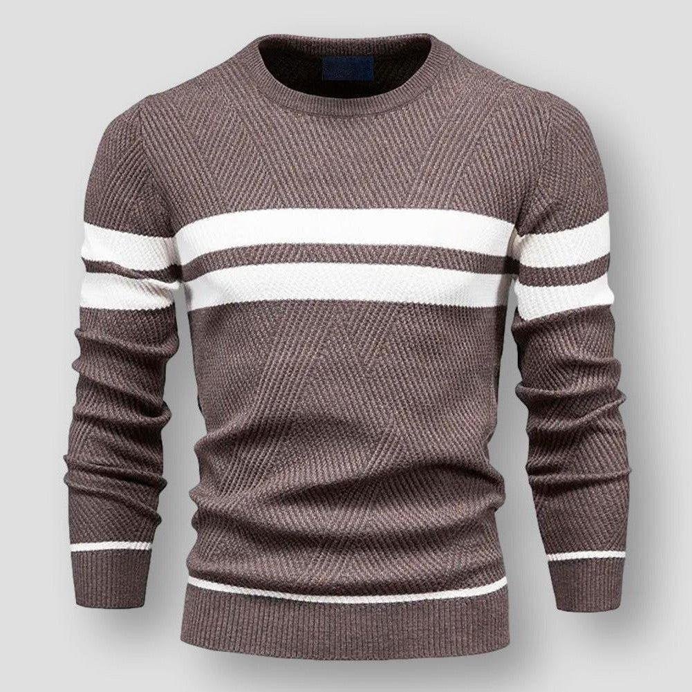 R&B | Gestreifter Herrenpullover