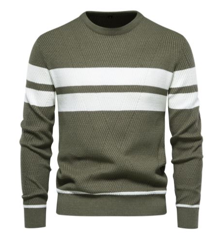 R&B | Gestreifter Herrenpullover
