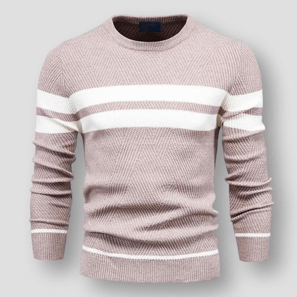 R&B | Gestreifter Herrenpullover