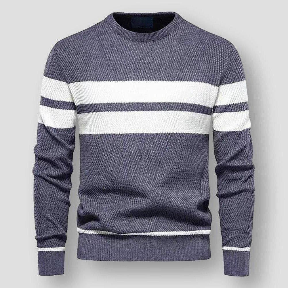 R&B | Gestreifter Herrenpullover