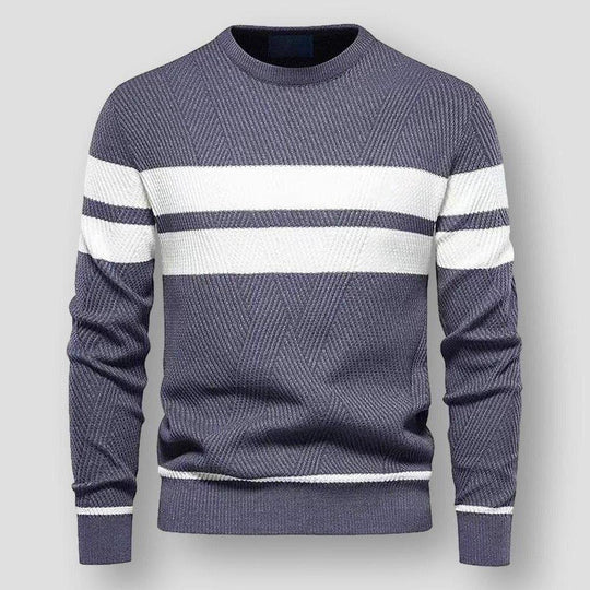 R&B | Gestreifter Herrenpullover
