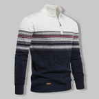 R&B | Gestreifter Zip-Pullover