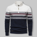 R&B | Gestreifter Zip-Pullover