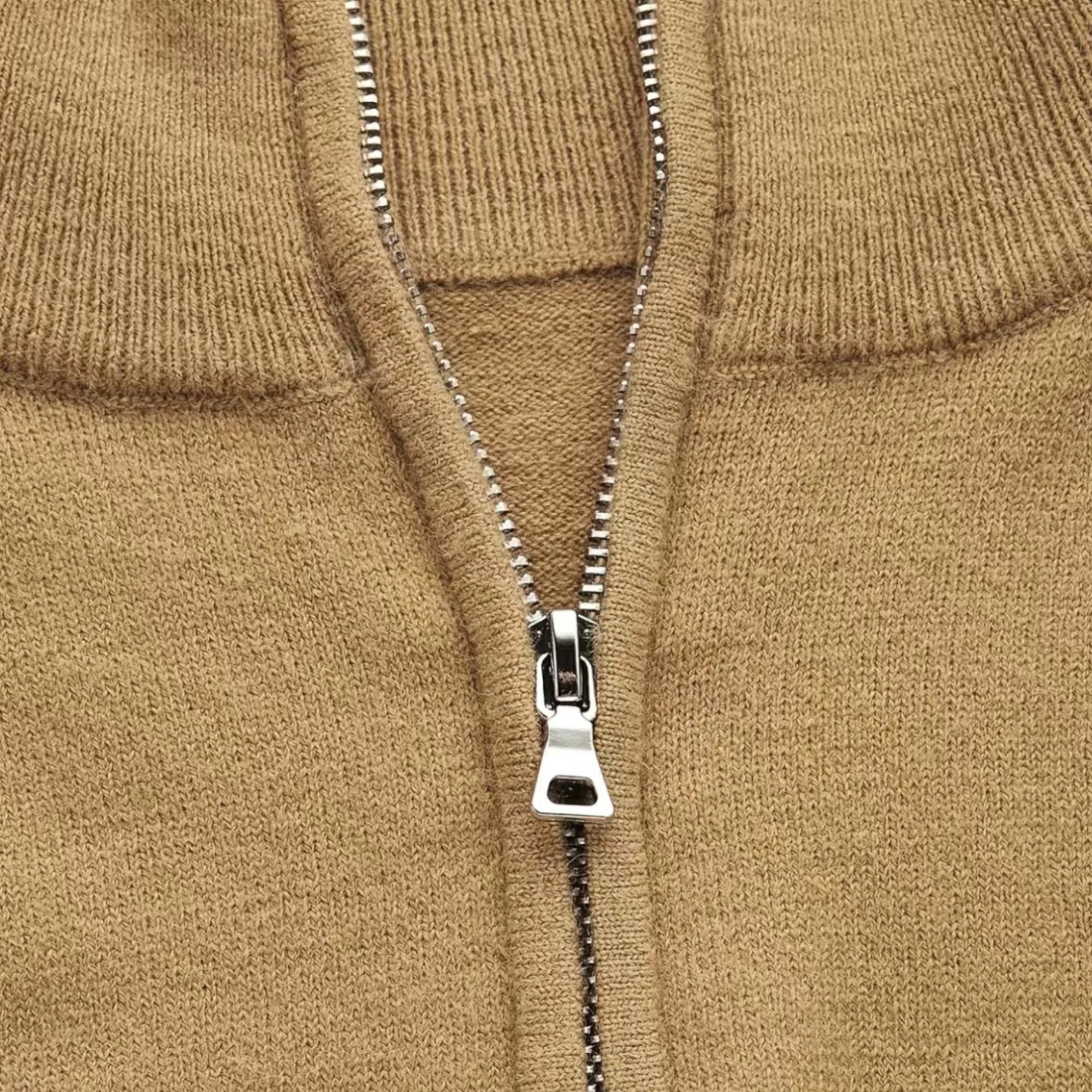 R&B | Stylischer Halb-Reißverschluss Herrenpullover