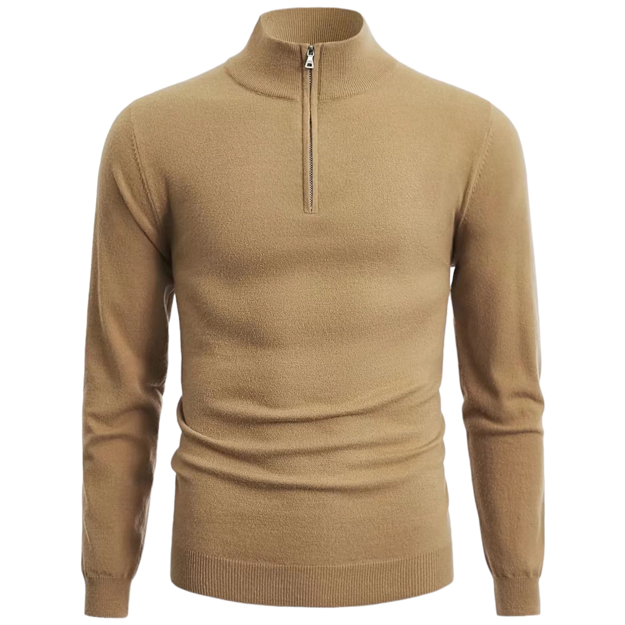 R&B | Stylischer Halb-Reißverschluss Herrenpullover