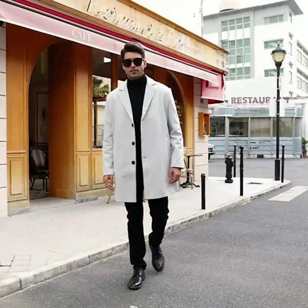R&B | Stylischer Wollmantel für Herren