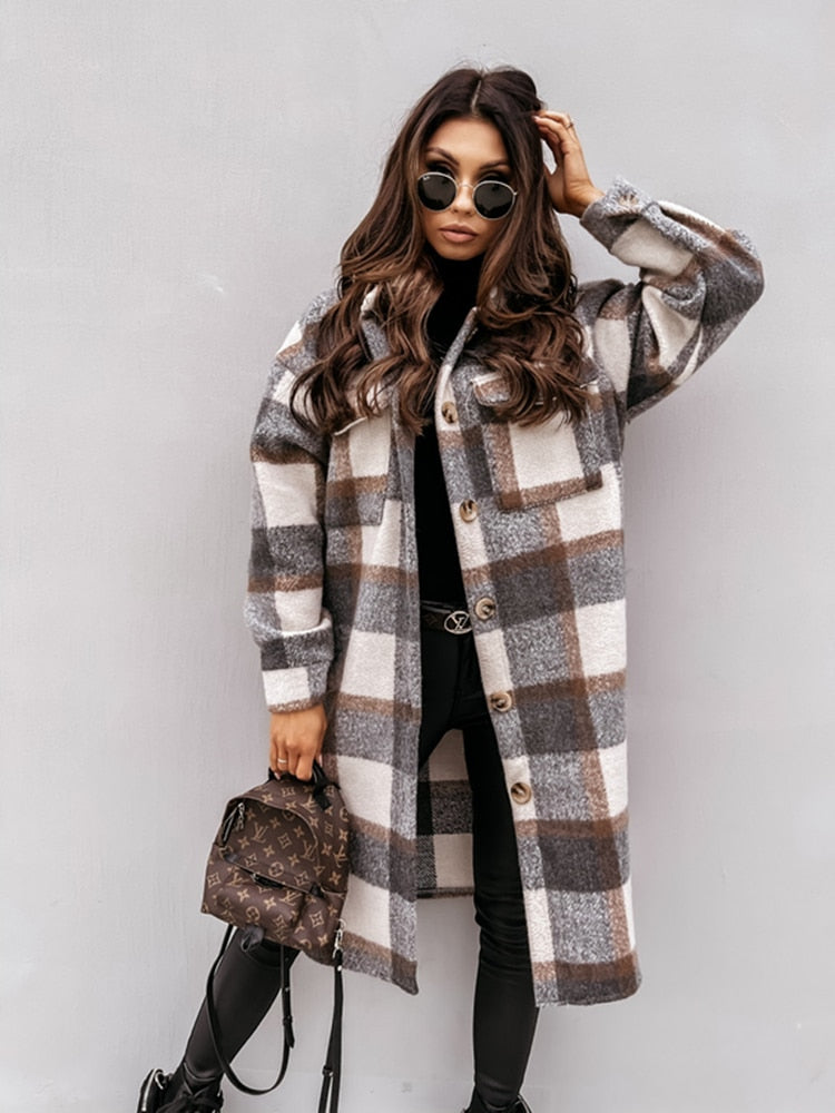 R&B | Stylische Karo-Jacke - Nostalgisch & Trendy