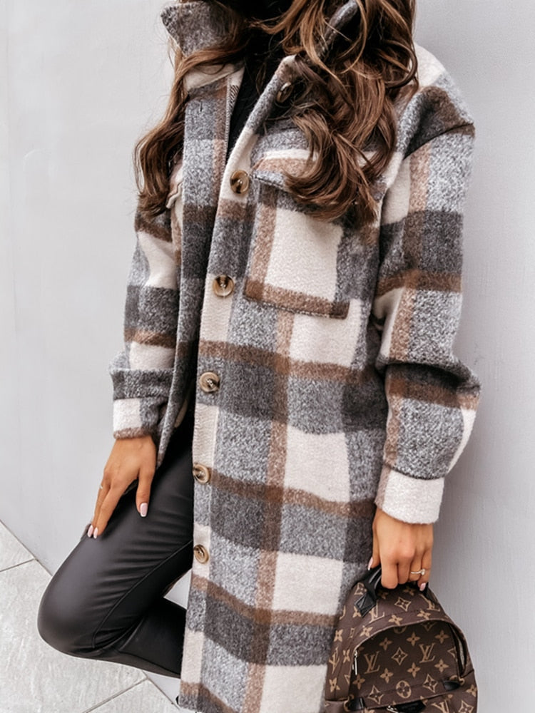 R&B | Stylische Karo-Jacke - Nostalgisch & Trendy