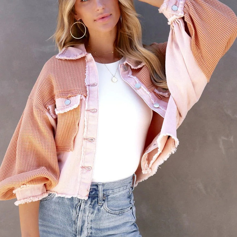 R&B | Stilvolle Puffschulterjacke für Frauen