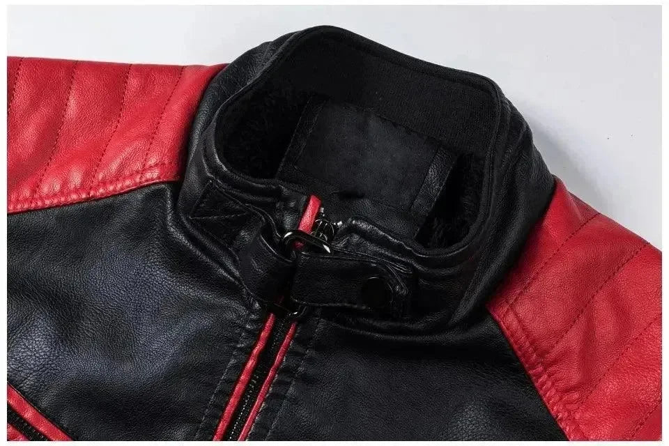 R&B | Stilvolle Slim-Fit Herren Leder Bikerjacke