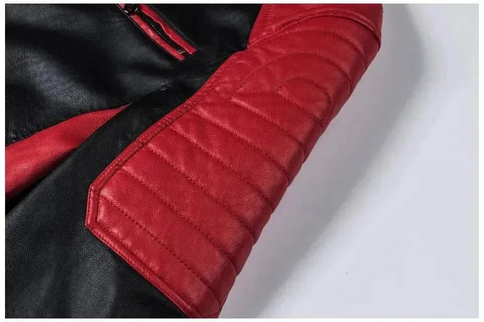 R&B | Stilvolle Slim-Fit Herren Leder Bikerjacke