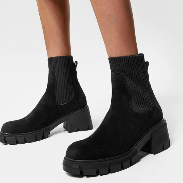 R&B | Stylische Wildleder Winterstiefel für Frauen