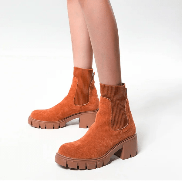 R&B | Stylische Wildleder Winterstiefel für Frauen