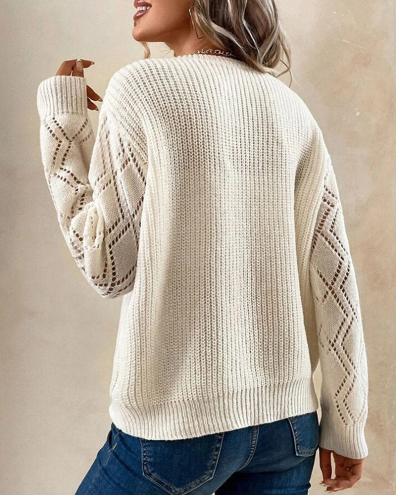 R&B | Stylischer V-Ausschnitt Pullover