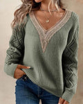 R&B | Stylischer V-Ausschnitt Pullover