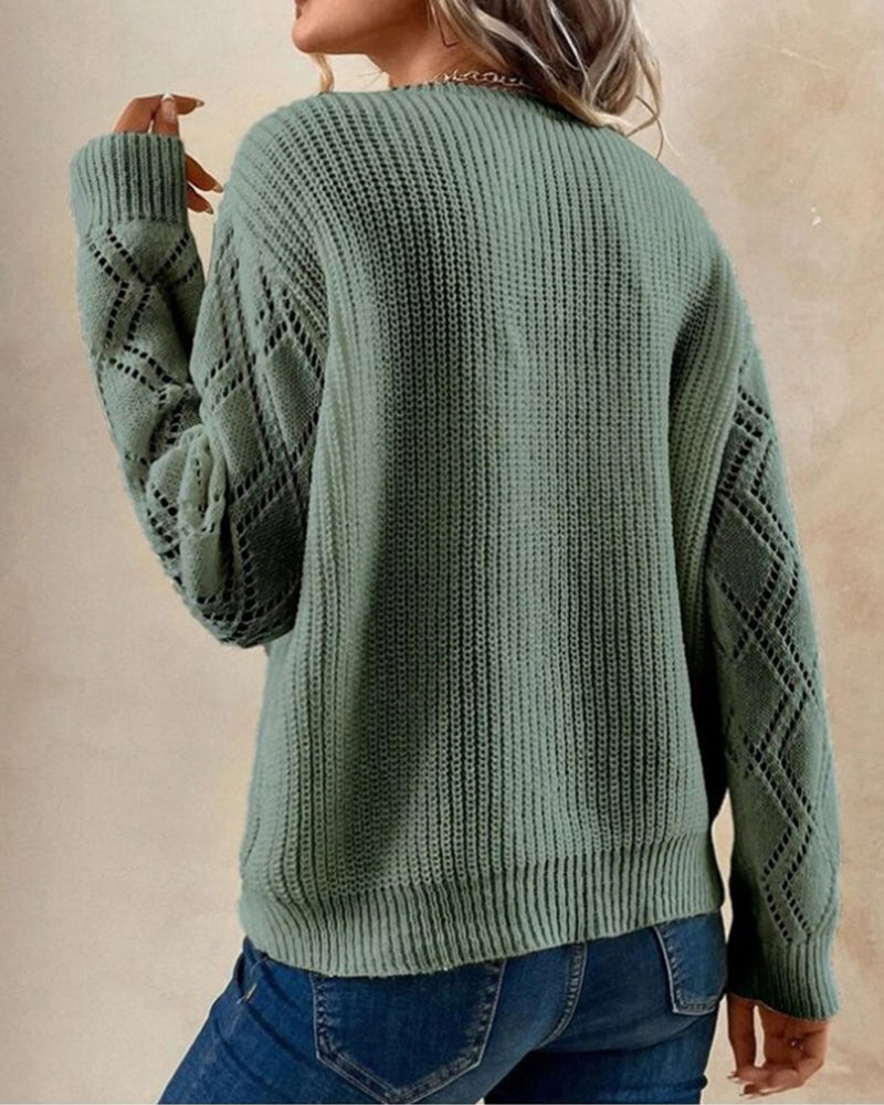 R&B | Stylischer V-Ausschnitt Pullover
