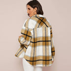 R&B | Stilvolle Damen Karierte Jacke - Lässig und Bequem