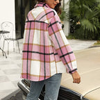 R&B | Stilvolle Damen Karierte Jacke - Lässig und Bequem