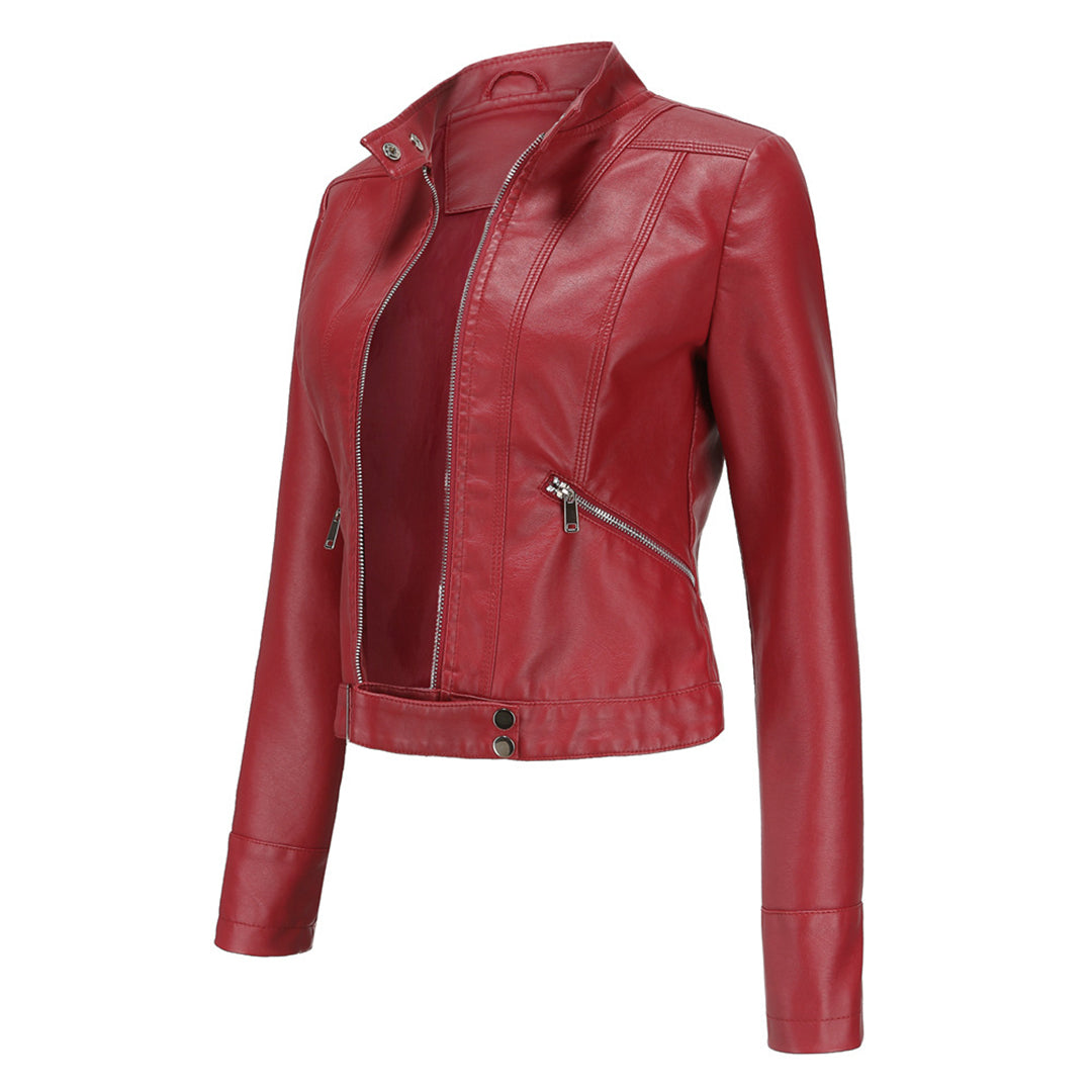 R&B | Stilvolle Damen Lederjacke Im Klassischen Design