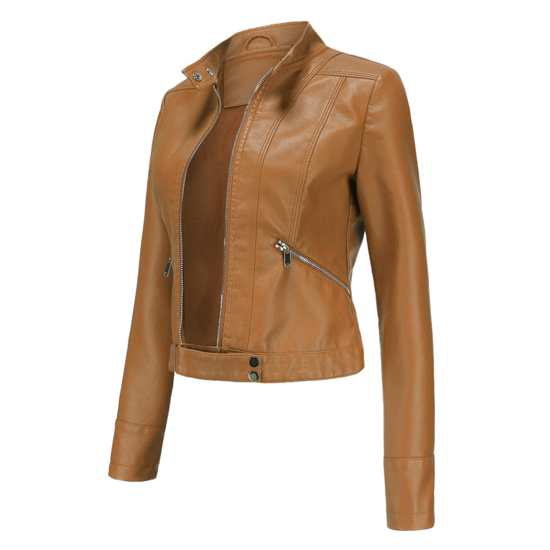 R&B | Stilvolle Damen Lederjacke Im Klassischen Design