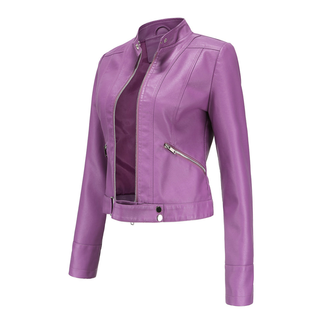 R&B | Stilvolle Damen Lederjacke Im Klassischen Design