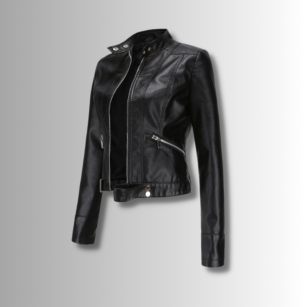 R&B | Stilvolle Damen Lederjacke Im Klassischen Design