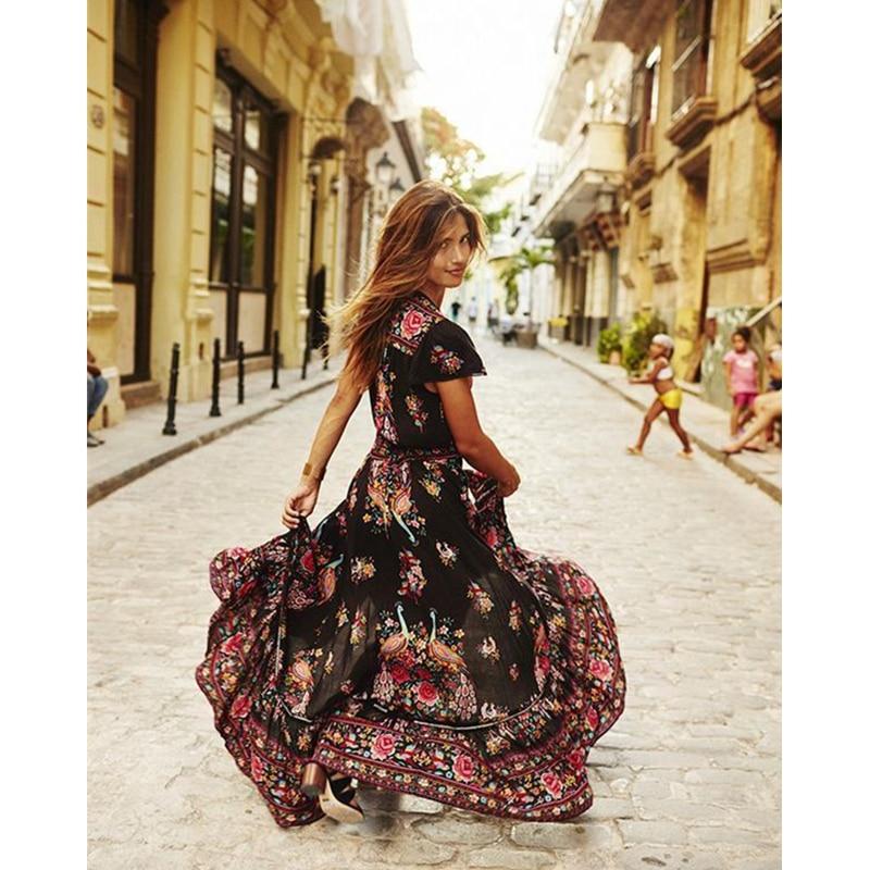 R&B | Maxikleid Im Spanischen Stil