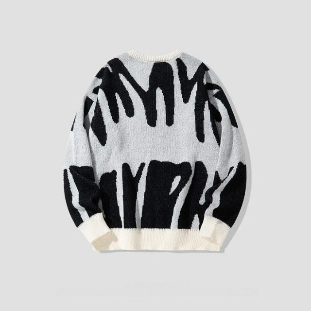 R&B | Sweatshirt mit mutigem abstraktem Muster