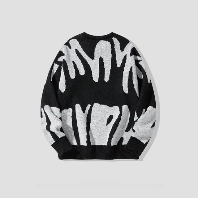 R&B | Sweatshirt mit mutigem abstraktem Muster