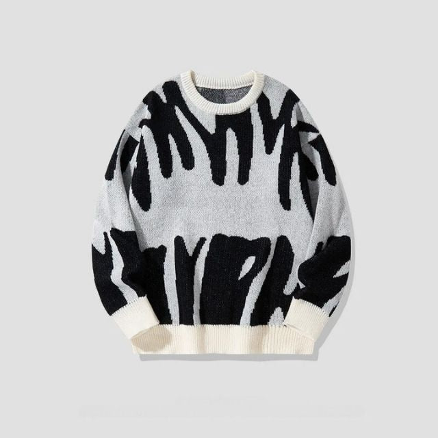 R&B | Sweatshirt mit mutigem abstraktem Muster