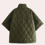R&B | Leichte wattierte Herbstjacke mit kurzen Ärmeln für Damen