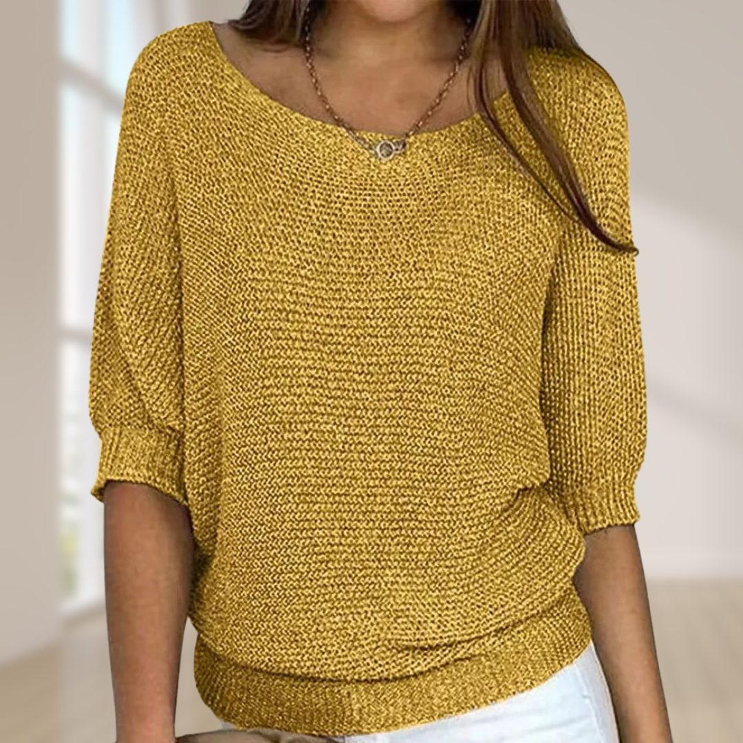 R&B | Strickpullover mit halben Ärmeln