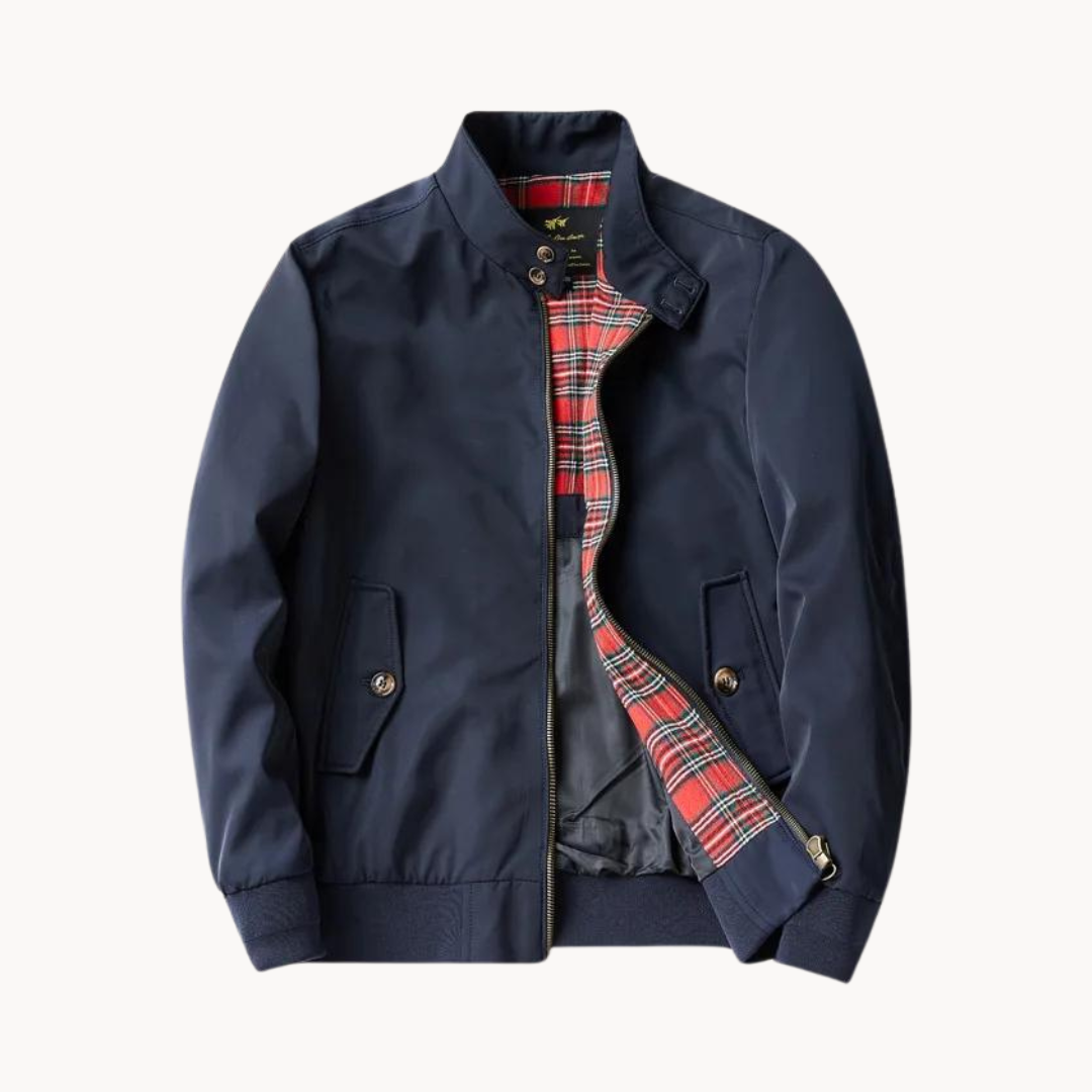 R&B | Herren Camden Heritage Harrington Jacke - Tartanmuster gefüttert