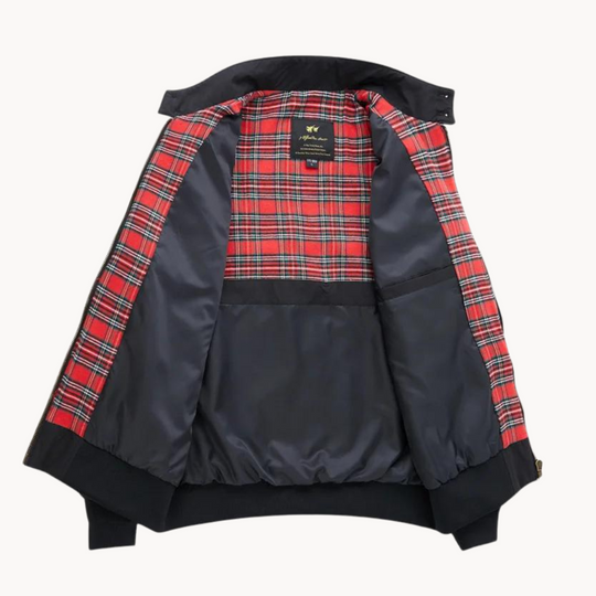 R&B | Herren Camden Heritage Harrington Jacke - Tartanmuster gefüttert