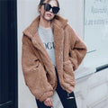 R&B | Teddy Mantel - Oversized Fit - Weiches Fleece - Reißverschluss - Lässiger Look