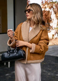 R&B | Wendbare Jacke mit Teddyfutter Weich und Warm Lässiger Chic
