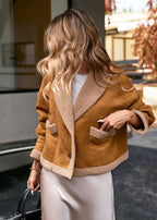 R&B | Wendbare Jacke mit Teddyfutter Weich und Warm Lässiger Chic