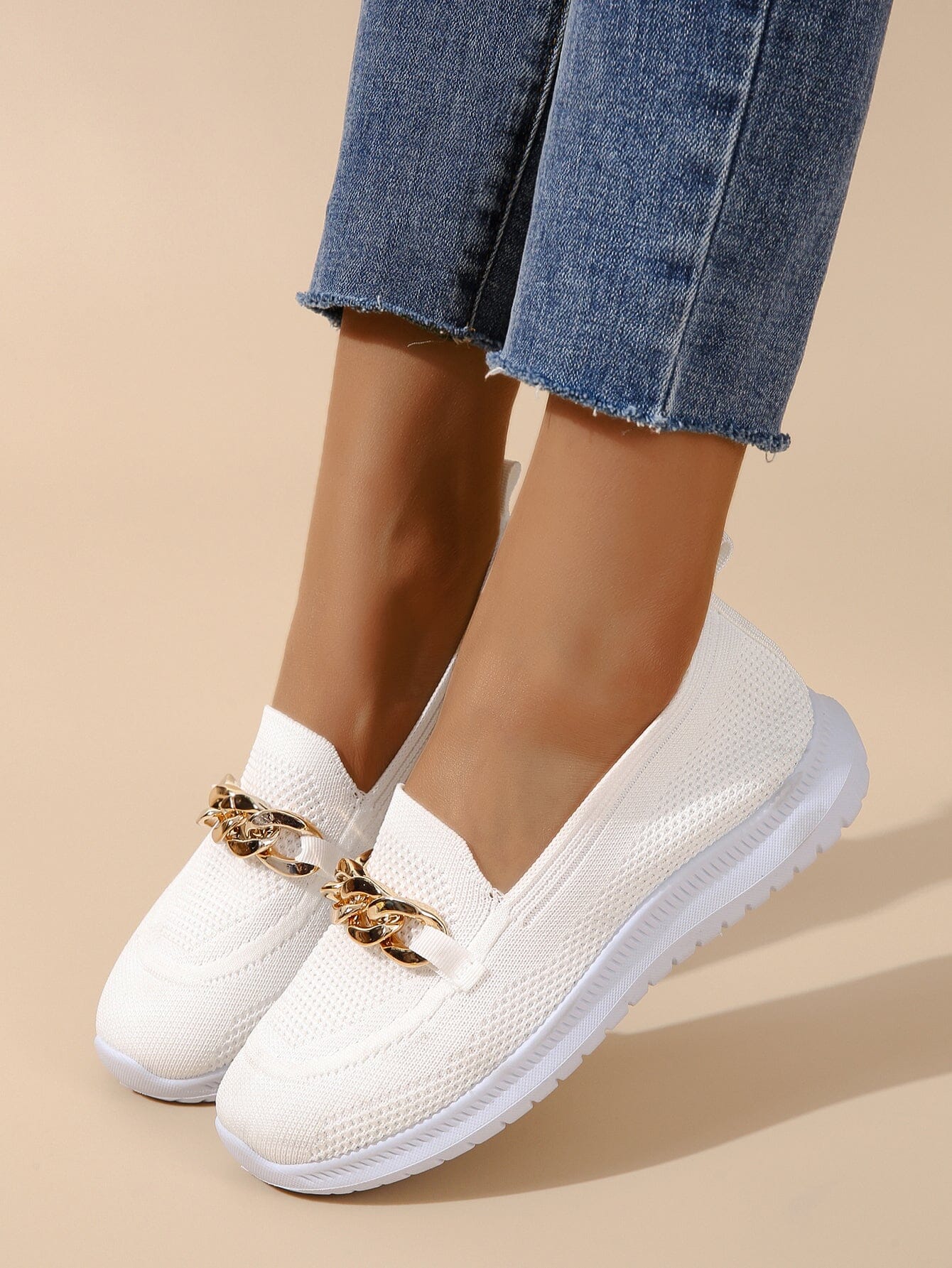 R&B | Schicke Sneaker Mit Kettenbesatz