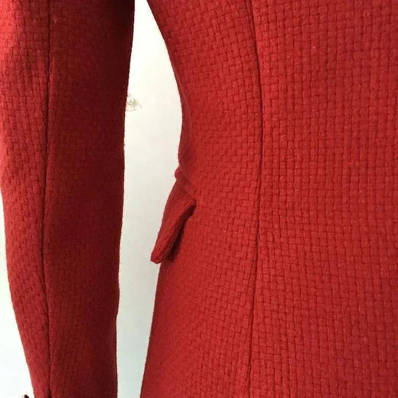 R&B | Der pragmatische rote Tweed-Blazer für Frauen - Lässig - Unifarben
