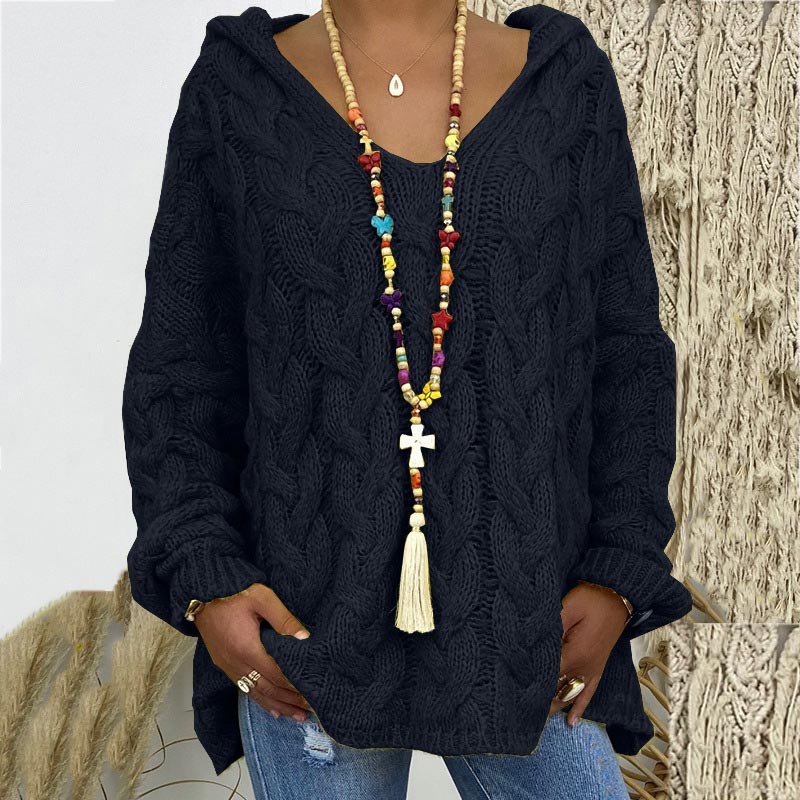 R&B | Zeitloses Kabelstrick-Pullover für Frauen