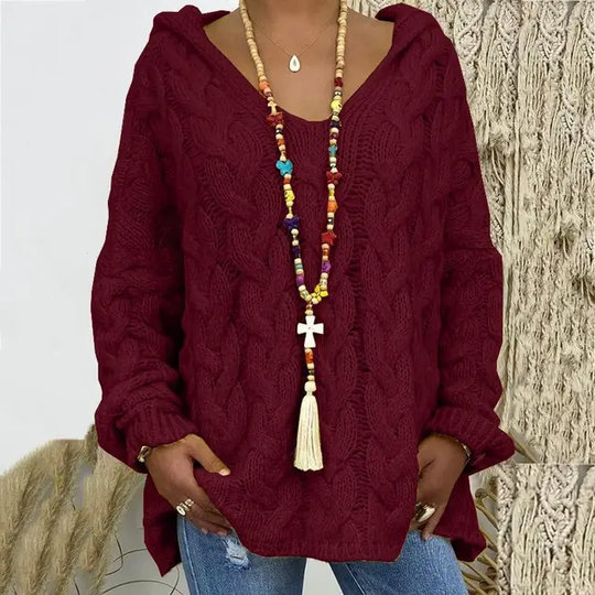 R&B | Zeitloses Kabelstrick-Pullover für Frauen