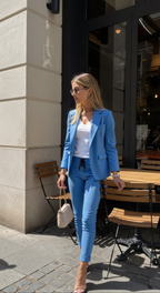 Damen Blazer Set – Blazer mit Hose, Jogger Anzug Damen
