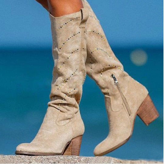 R&B | Elegante Kniehohe Schicke Stiefel